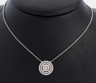 Image 26964860 - 18 kt Gold Brillant-Collier, WG 750/000, Brillant ca. 1.21 ct Weiß(H)/vs1, ...