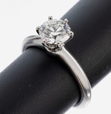 Image 26964924 - TIFFANY & CO. Platin Brillant-Ring, Platin 950/000, sign. und num., Brillant 1.16 ...