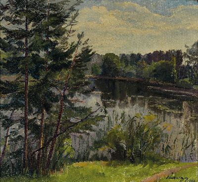 Image Arthur Schellenberger, 1888 Rheinzabern - 1957München, Seelandschaft mit ...