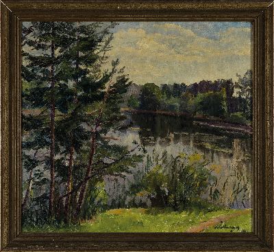 26964933k - Arthur Schellenberger, 1888 Rheinzabern - 1957München, Seelandschaft mit ...