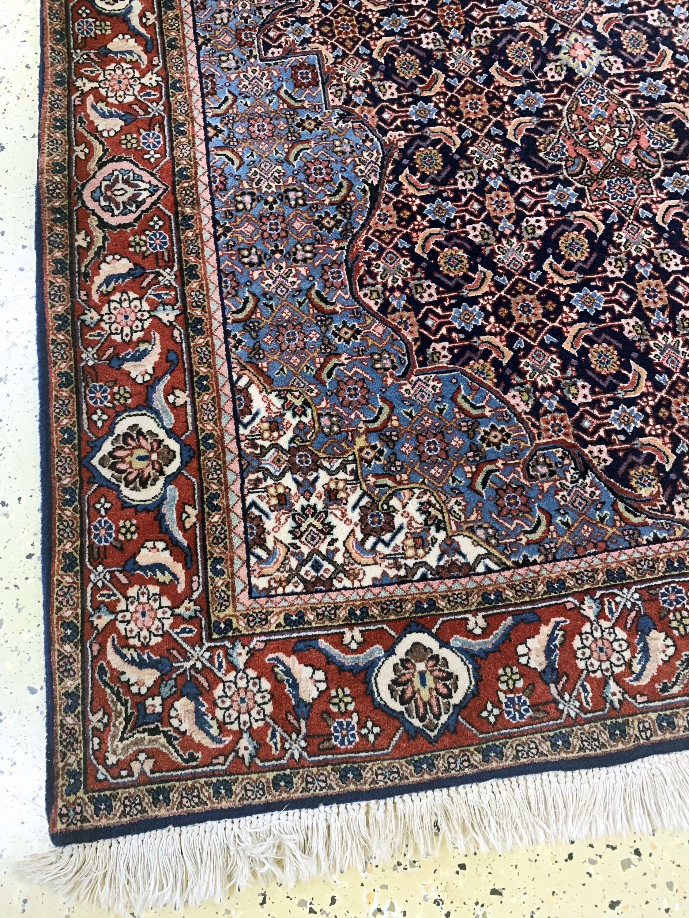 Detail b: Djosan, Persien, Mitte 20.Jhd., Wolle auf Baumwolle, ca. 217 x 130 cm, EHZ: 2