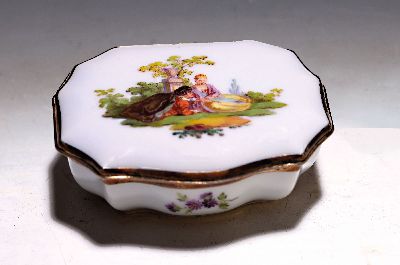 Image 26965605 - Tabatière / Schnupftabaksdose, Meissen, Pfeifferzeit 1924-1933, 1. Wahl, ...
