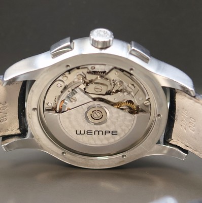 26965614e - WEMPE Armbandchronograph Serie Zeitmeister, Automatik, Edelstahlgeh. inkl. Lederband m. ...