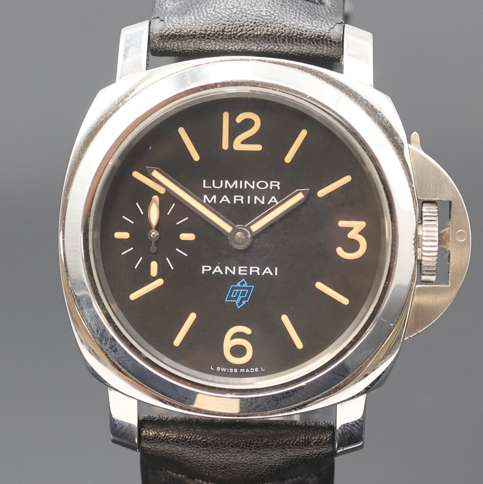 Detail a: PANERAI Luminor Marina Logo limitierte Herrenarmbanduhr Referenz PAM00631/OP7040, Handaufzug, Schweiz um 2017, auf 1500 Stück limitierte S-Serie, ...