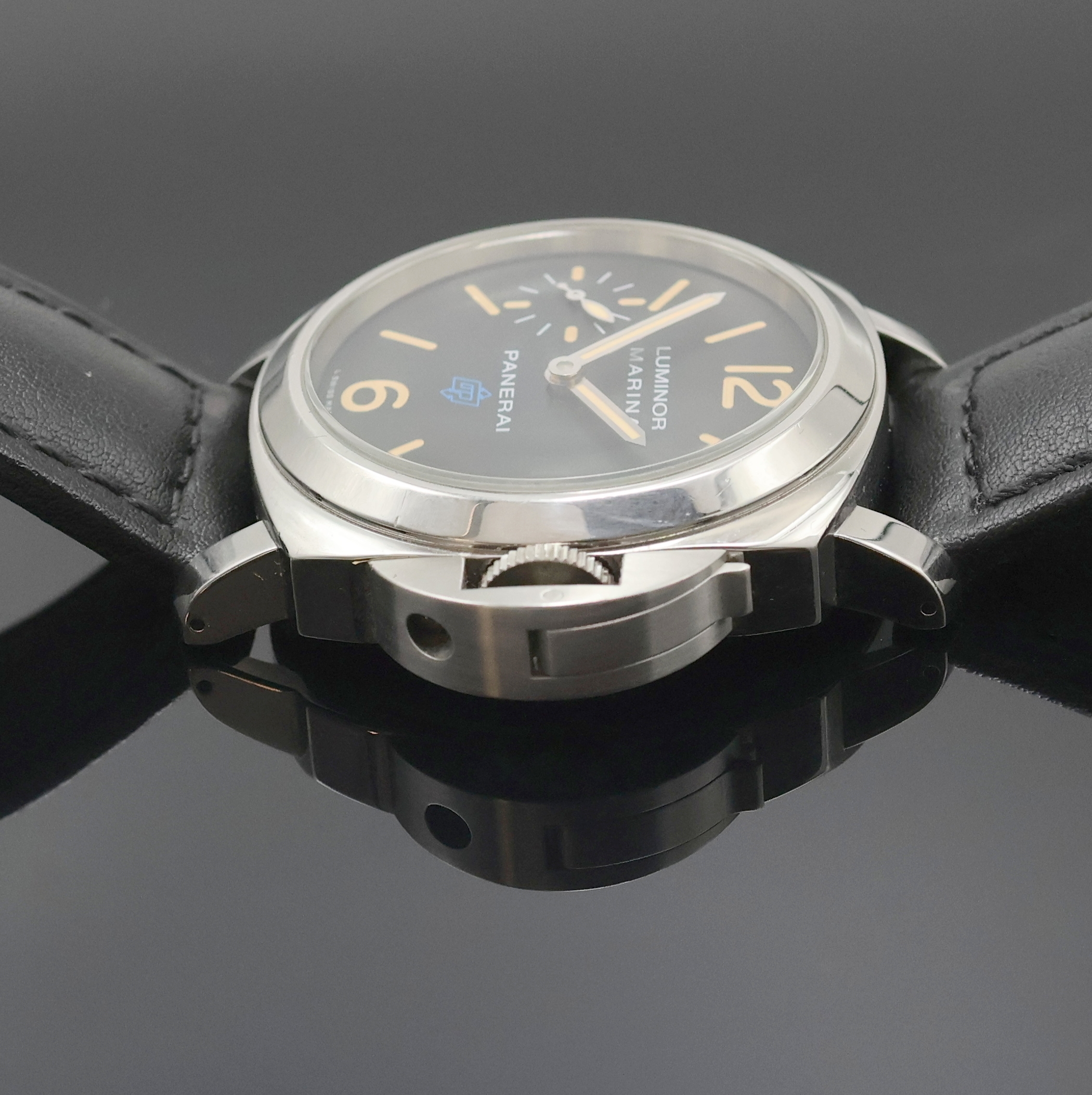 Detail c: PANERAI Luminor Marina Logo limitierte Herrenarmbanduhr Referenz PAM00631/OP7040, Handaufzug, Schweiz um 2017, auf 1500 Stück limitierte S-Serie, ...