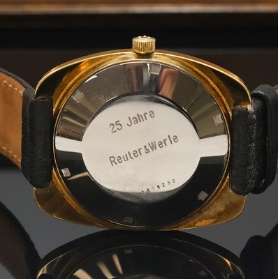 26965717d - ETERNA-MATIC Referenz 448T nahezu neuwertige vergoldete Armbanduhr im original Etui, ...