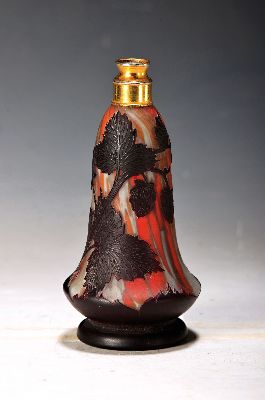 Image 26965753 - Flakon, Richard/Lötz, um 1920, Cameo-Glas, farbloses Glas mit roten und ...