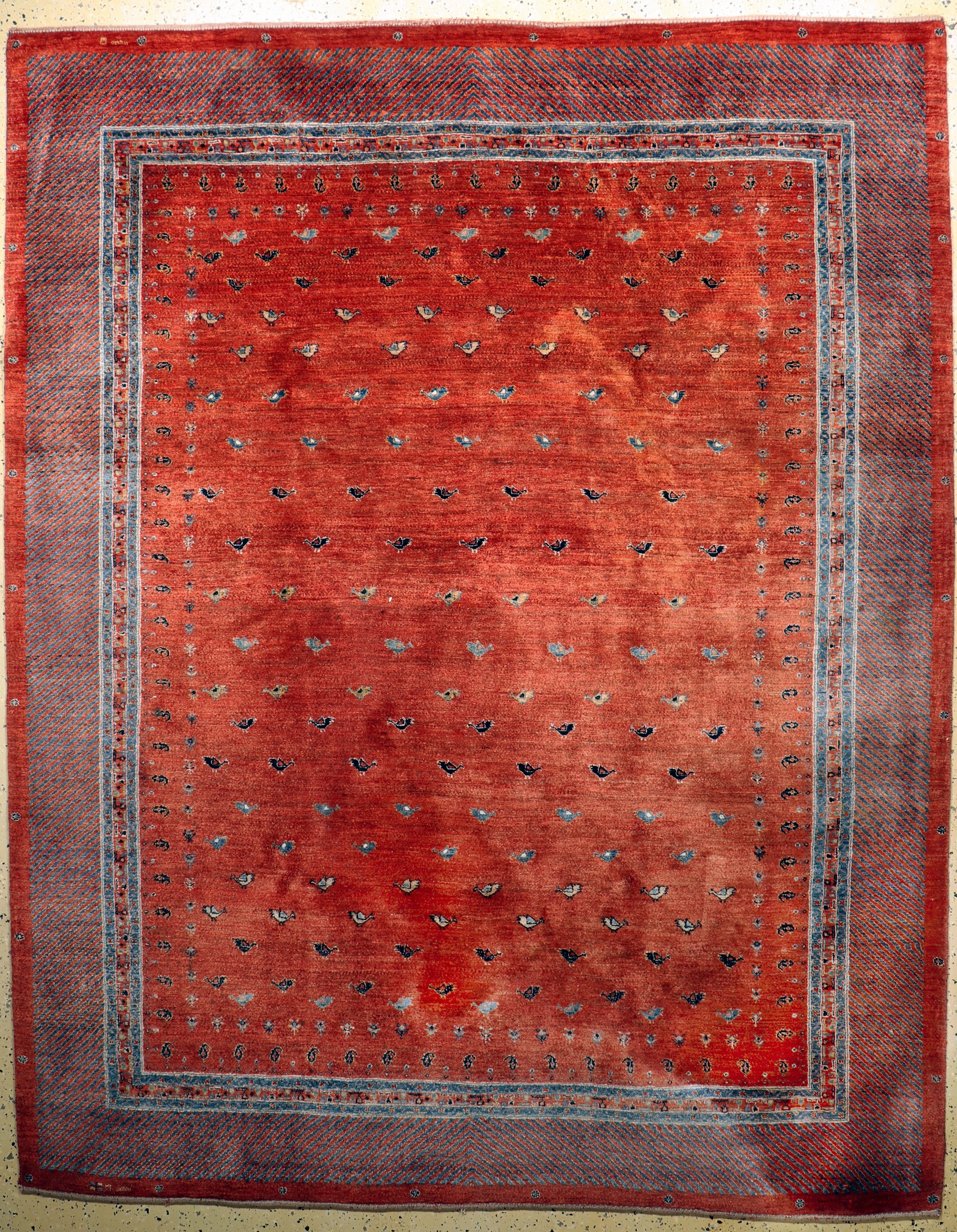 Gabbeh fein Loribaft, Persien, Ende 20.Jhd,Wolle auf Wolle, ca. 285 x 226 cm, EHZ: 2