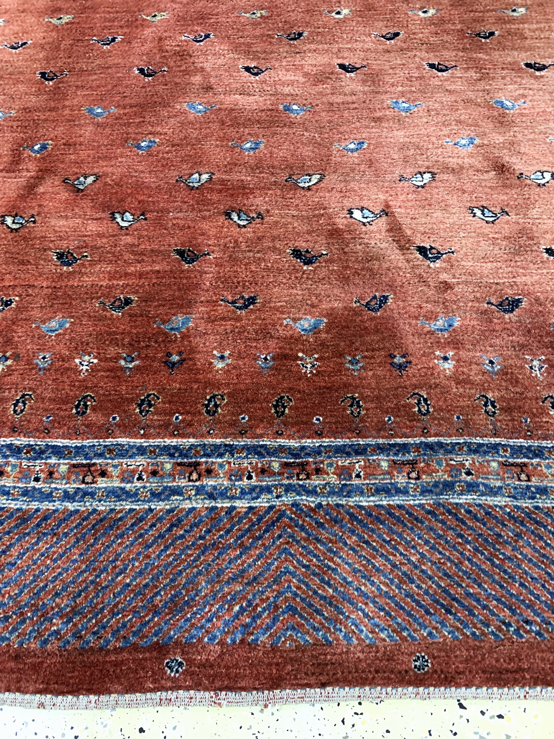 Detail b: Gabbeh fein Loribaft, Persien, Ende 20.Jhd,Wolle auf Wolle, ca. 285 x 226 cm, EHZ: 2
