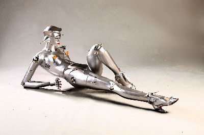 Image 26966384 - Werbefigur wohl Entwurf für Audi, nach dem Vorbild von Sorayama Hajime, bez. ...