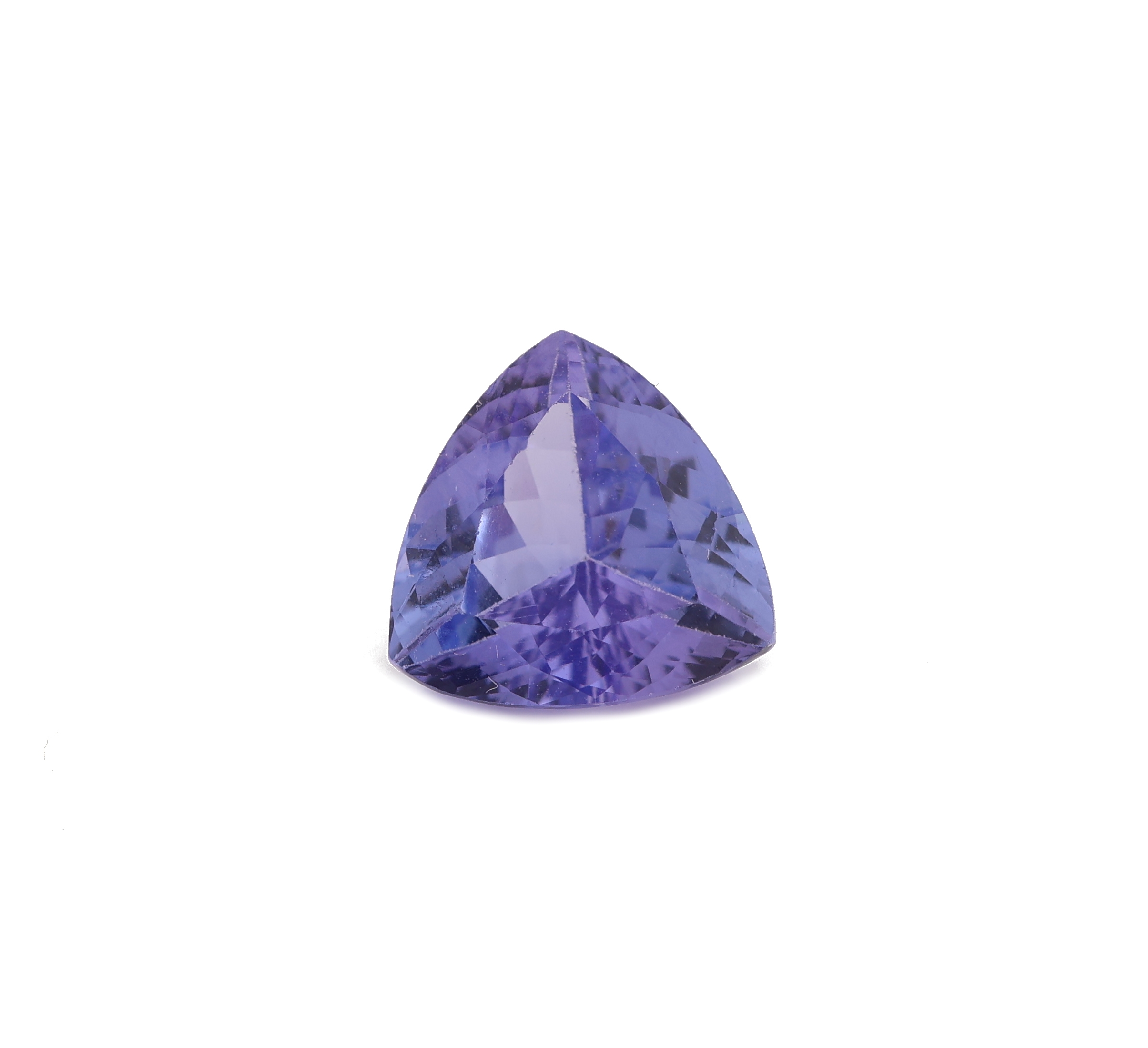Loser facett. Tansanit ca. 2.33 ct, Triangelform, ca. 8.9 mm