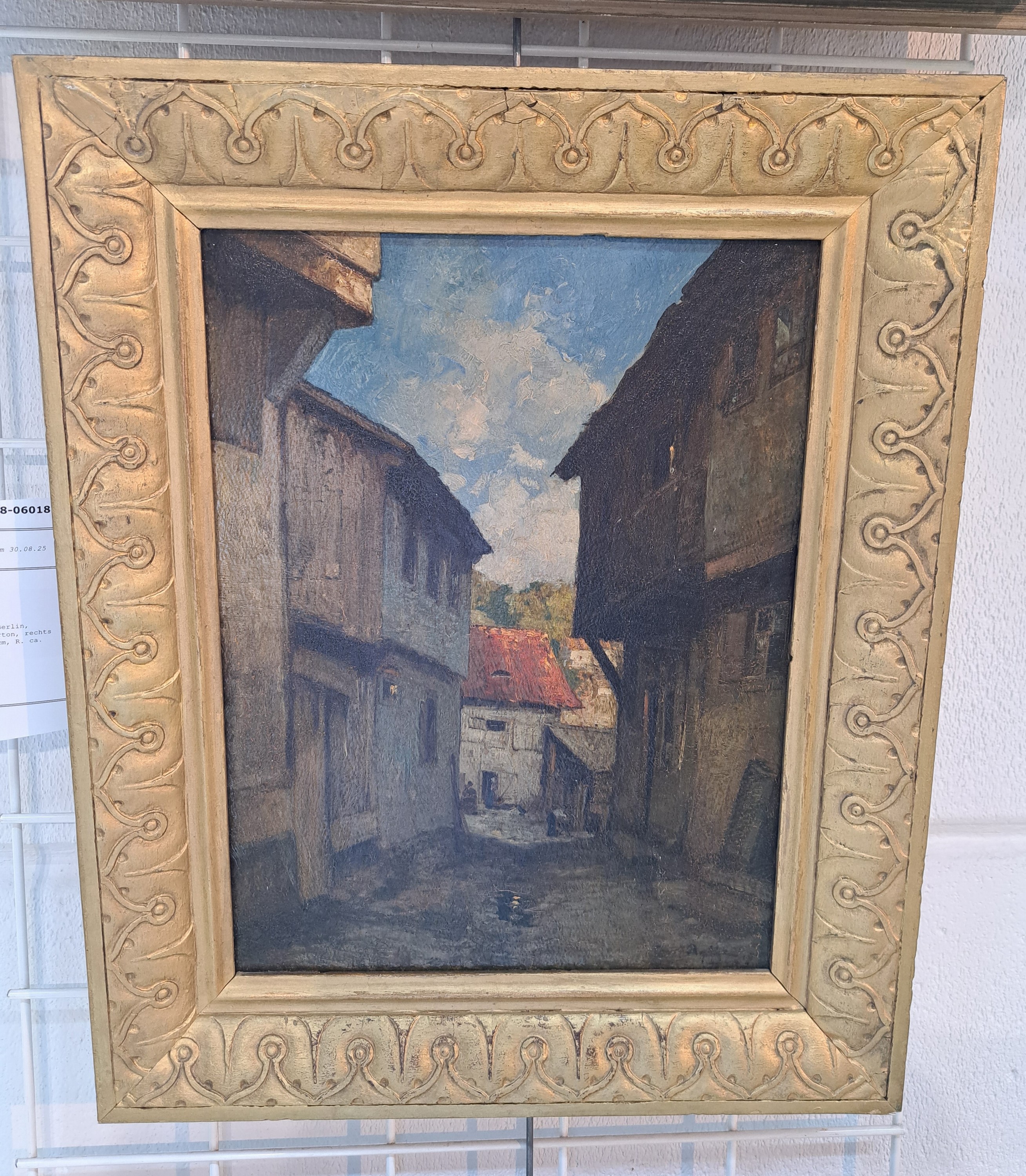 Detail l: Curt Agthe, 1862-1943 Berlin, Stadtansicht, Öl/Malkarton, rechts unten sign., ca. 40x30cm, R. ca. 52x42cm