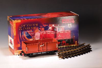 Image 26966419 - Modelleisenbahn Spur G, PIKO Diesellok 37520, Gartenbahn, weinrotes ...