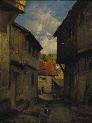 Image Curt Agthe, 1862-1943 Berlin, Stadtansicht, Öl/Malkarton, rechts unten sign., ca. ...
