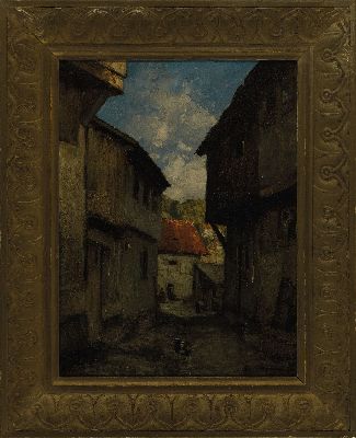 26966496k - Curt Agthe, 1862-1943 Berlin, Stadtansicht, Öl/Malkarton, rechts unten sign., ca. ...