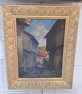 26966496l - Curt Agthe, 1862-1943 Berlin, Stadtansicht, Öl/Malkarton, rechts unten sign., ca. ...