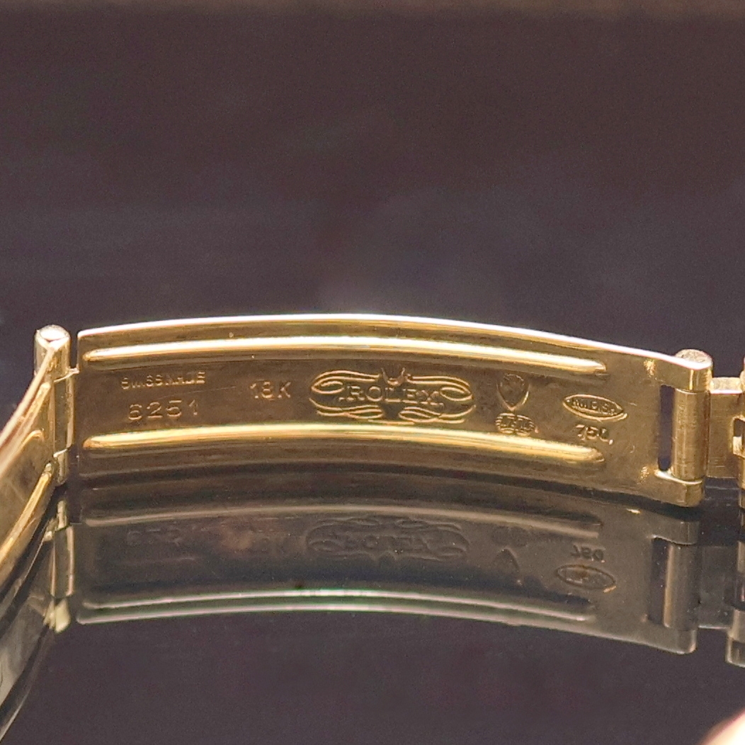 Detail d: ROLEX Oyster Perpetual Datejust Damenarmbanduhr Referenz 6917, Schweiz um 1980, Automatik, Chronometer der Superlative in GG 750/000 inkl. ...