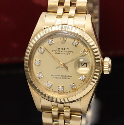 26966508a - ROLEX Oyster Perpetual Datejust Damenarmbanduhr Referenz 6917, Schweiz um 1980, ...