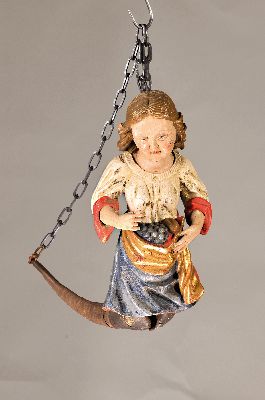 Image 26966535 - Lüsterweibchen, deutsch, wohl um 1910/20, Holz geschnitzt, mit ...