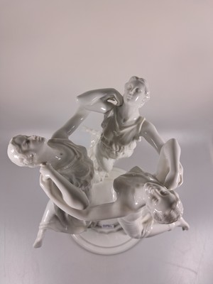 26966538c - Porzellangruppe/-Figur, Rosenthal, "Festreigen", Entwurf Karl Himmelstoss um ...