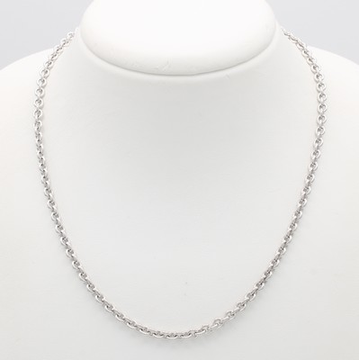 26966556a - Rundankercollier, WG 585/000, Karabinerschl. , L. ca. 55 cm
