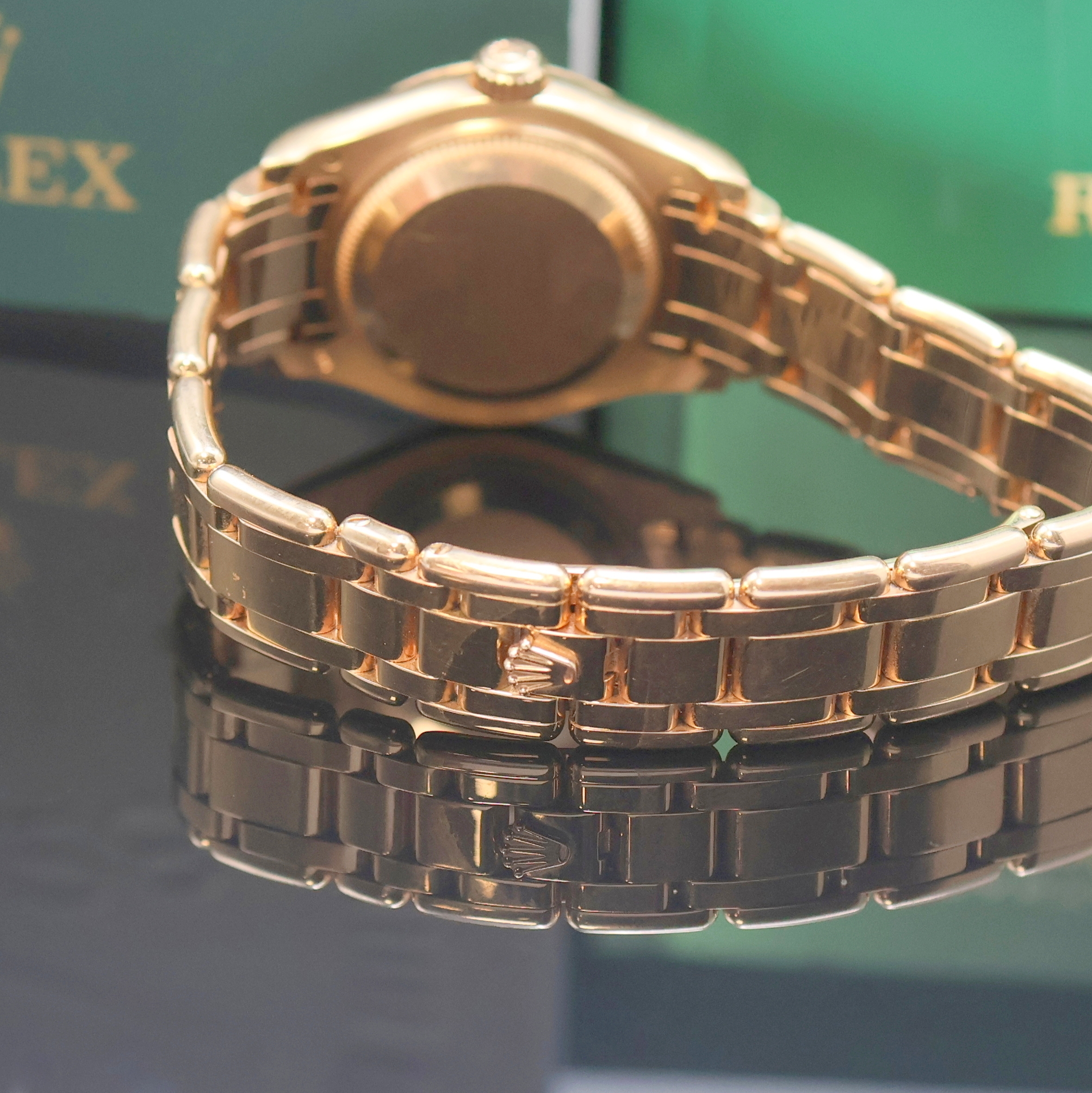 Detail b: ROLEX Oyster Perpetual Datejust Pearlmaster Referenz 80315 in RoseG 750/000, Schweiz verk. lt. beil. Pap. 11/2019, Automatik, Chronometer der ...