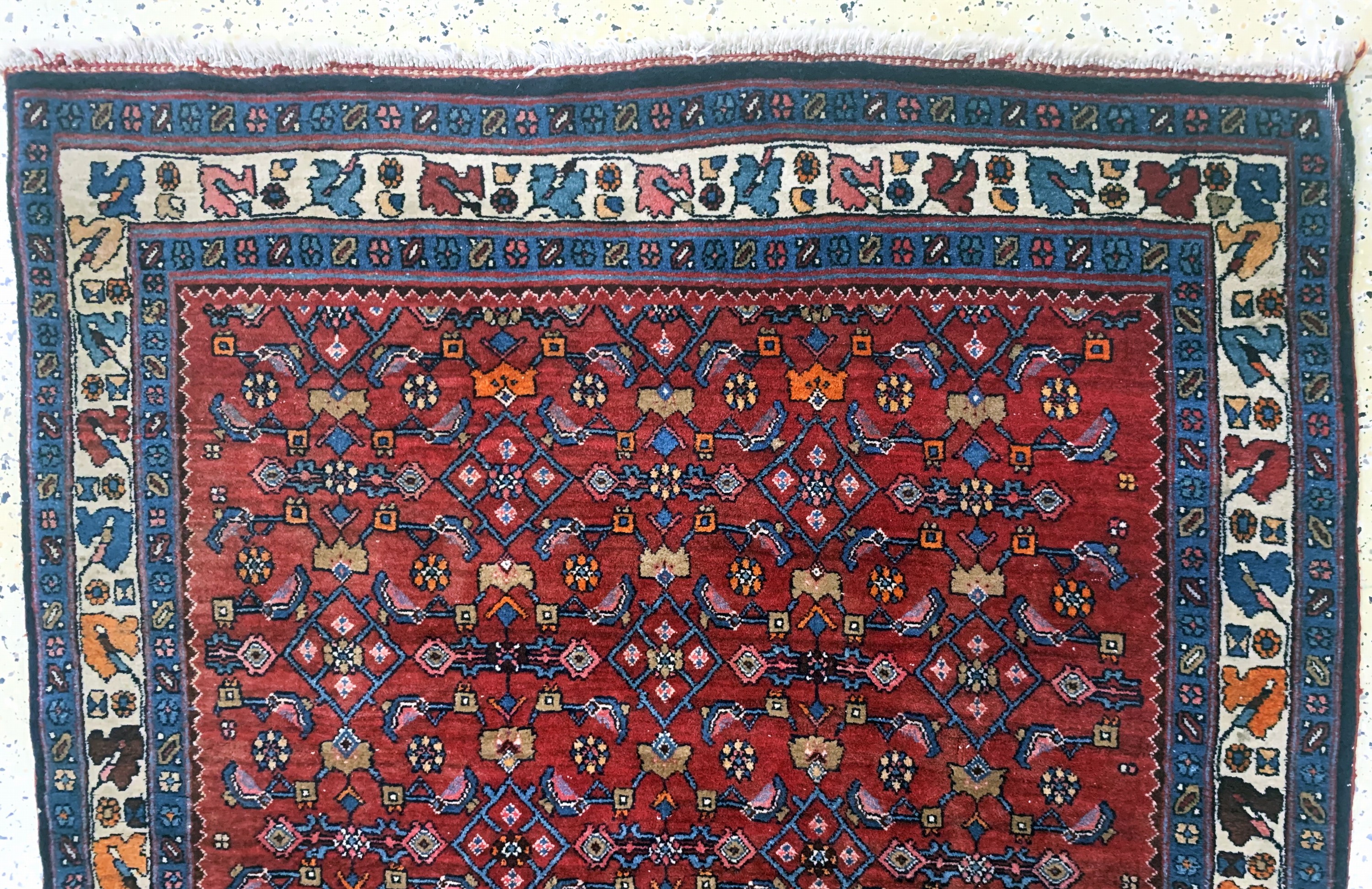 Detail a: Bidjar alt, Persien, Anfang 20.Jhd, Wolle auf Baumwolle, ca. 135 x 122 cm, EHZ: 2