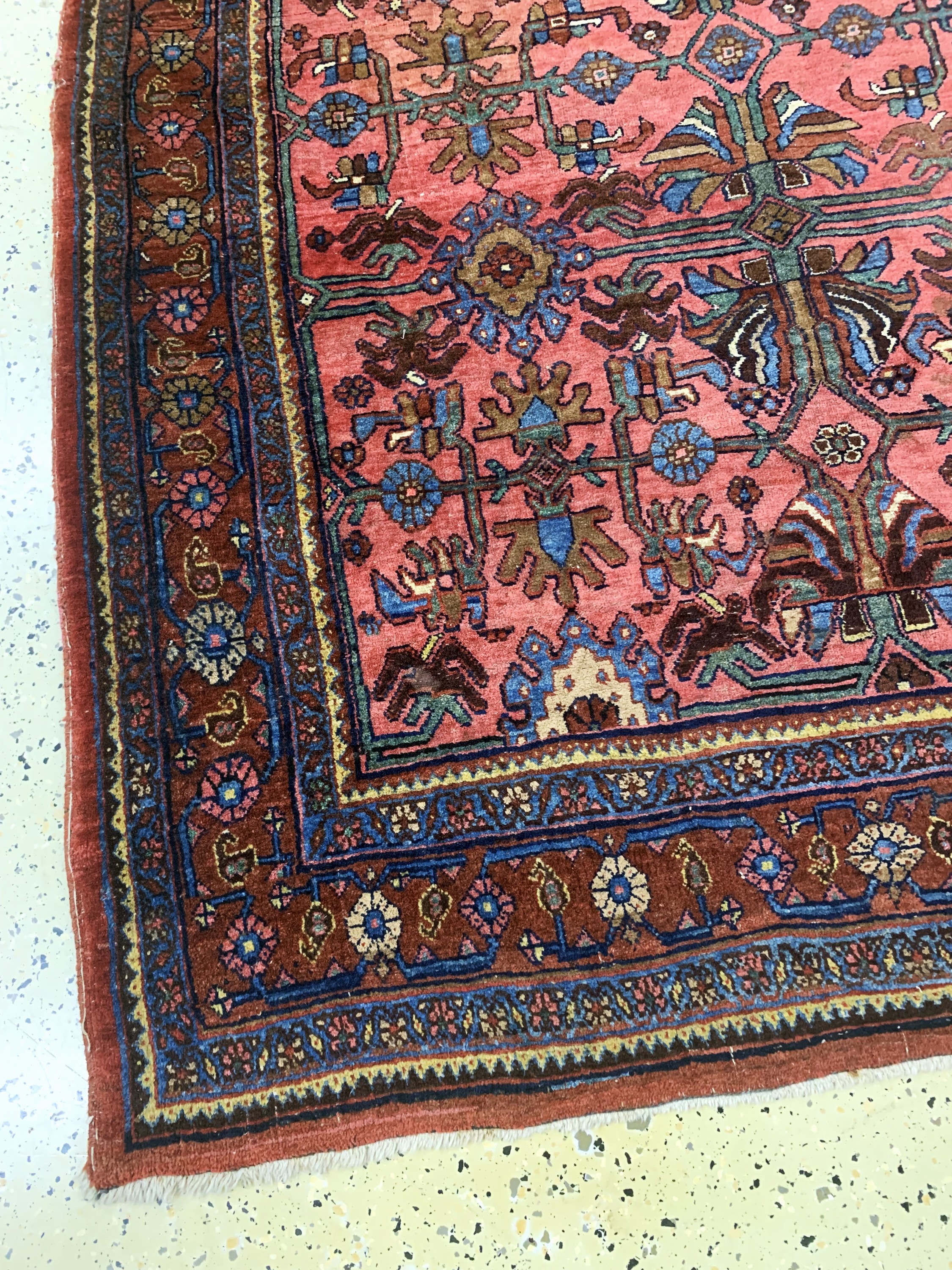 Detail b: Bidjar alt, Persien, Anfang 20.Jhd, Wolle auf Baumwolle, ca. 215 x 145 cm, EHZ: 3
