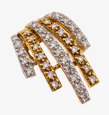 Image 26966607 - 18 kt Gold Brillant-Anhänger, GG/WG/RG 750/000, Brillanten zus. ca. 0.20 ct ...
