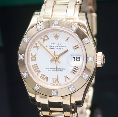 26966652a - ROLEX Oyster Perpetual Datejust Pearlmaster Referenz 80315 in RoseG 750/000, Schweiz ...