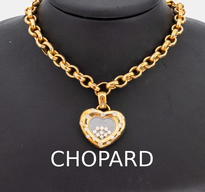 Image 18 kt Gold CHOPARD Brillant-Clipanhänger, GG 750/000, aus der Serie "Happy ...