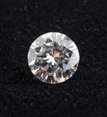 26966666c - Loser Brillant 1.197 ct hochfeines Weiß/lr ,6.86 x 6.92 x 4.09 mm, lt. Galia ...