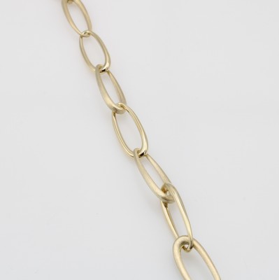 Image Gliederarmband, GG 585/000, z.T. matt., integrierte Schließe, L. ca. 19 cm