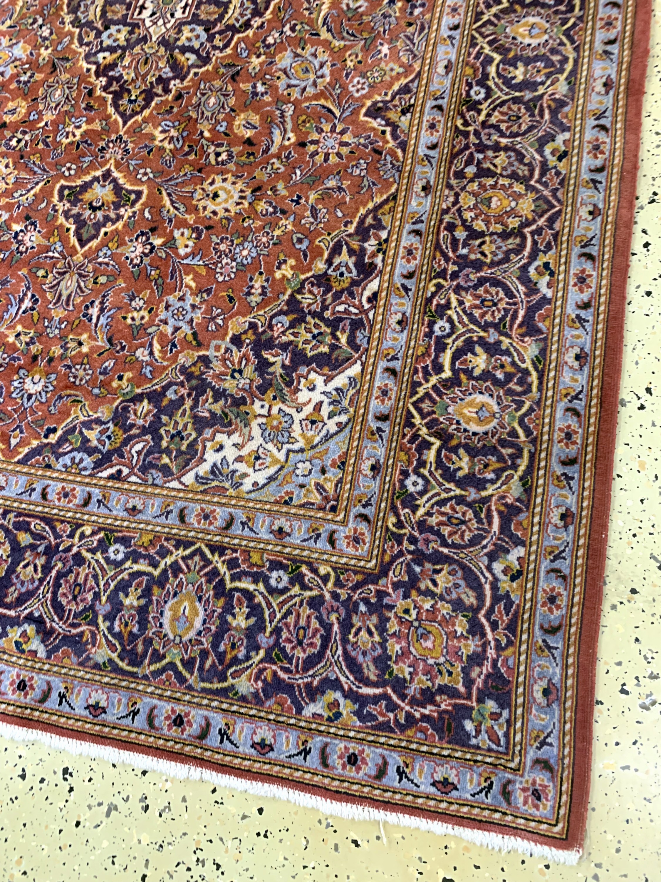 Detail a: Keschan Kork Persien, signiert"Shadsar", Mitte 20.Jhd, Korkwolle auf Baumwolle, ca. 225x 135 cm, EHZ: 2
