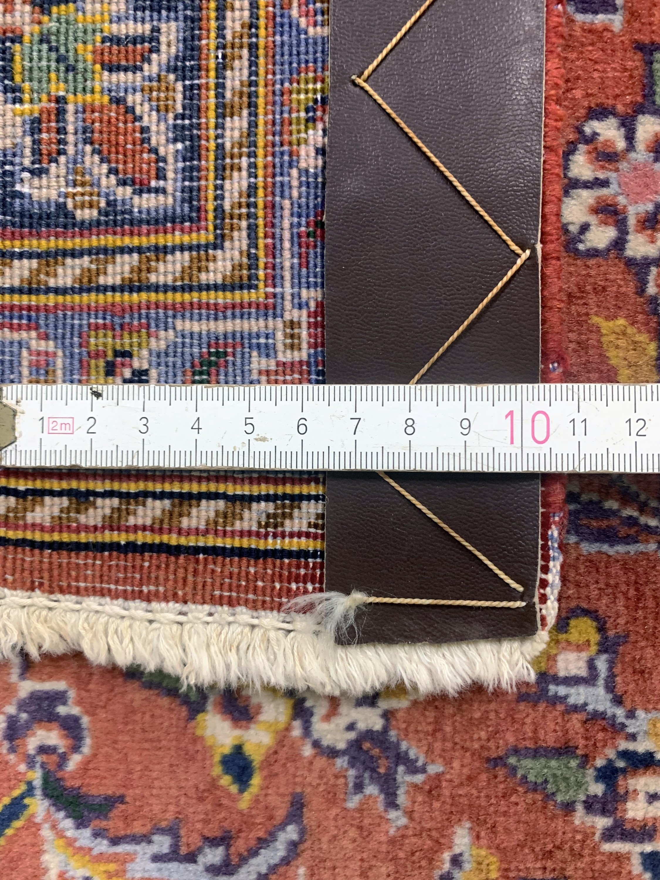 Detail e: Keschan Kork Persien, signiert"Shadsar", Mitte 20.Jhd, Korkwolle auf Baumwolle, ca. 225x 135 cm, EHZ: 2