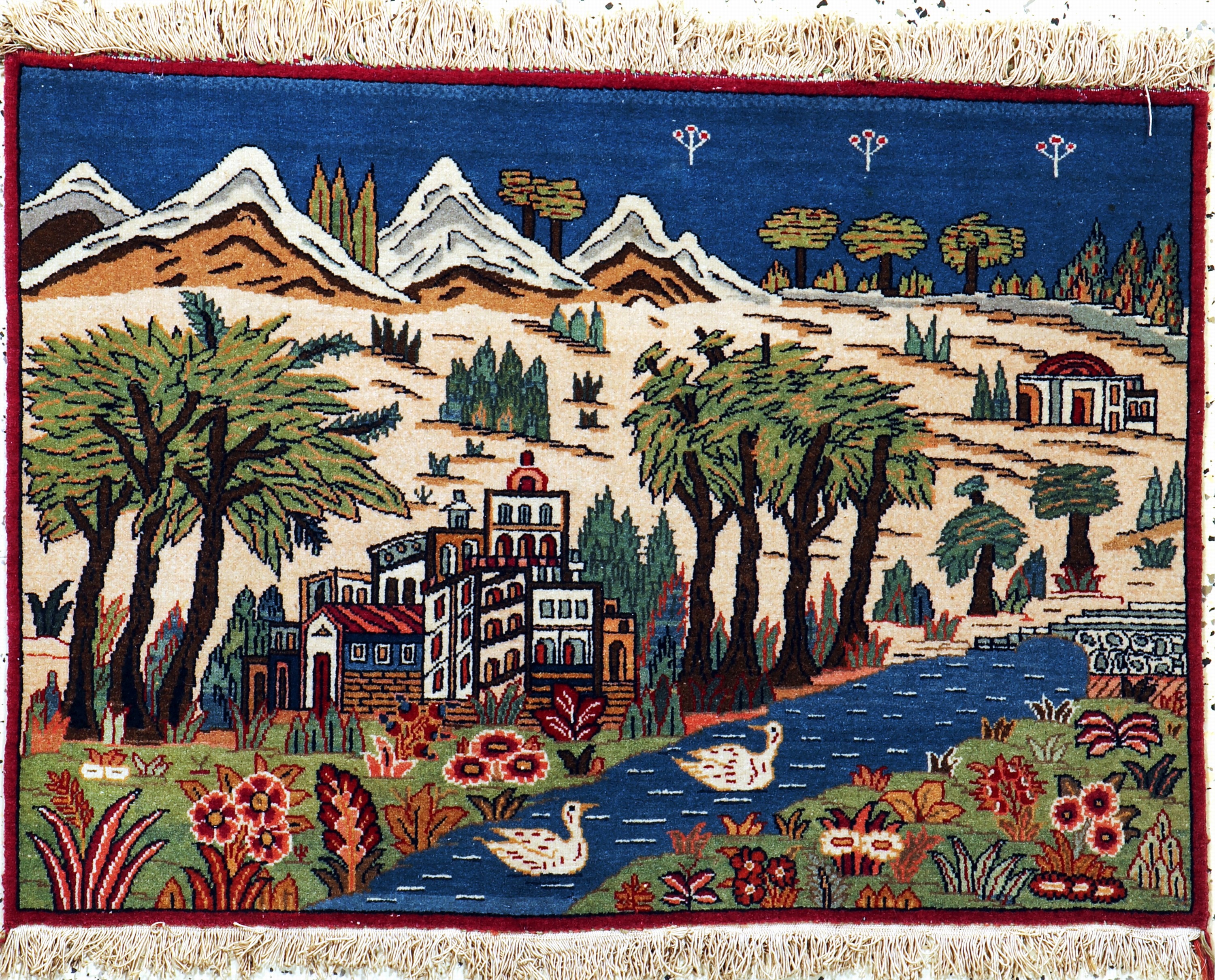 Keschan alt, Persien, Mitte 20.Jhd, Wolle auf Baumwolle, ca. 88 x 64 cm, EHZ: 2