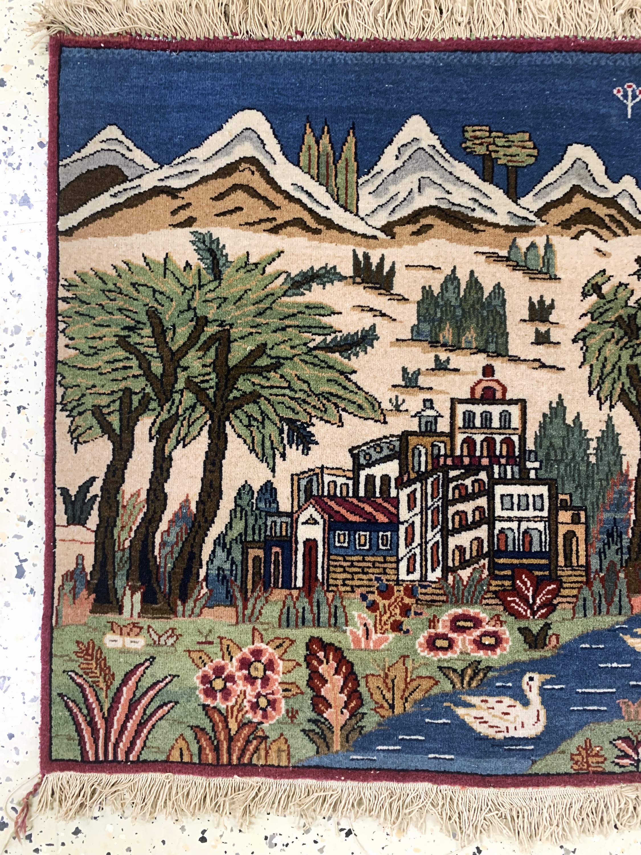 Detail b: Keschan alt, Persien, Mitte 20.Jhd, Wolle auf Baumwolle, ca. 88 x 64 cm, EHZ: 2