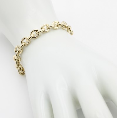 26966718a - Rundankerarmband, GG 585/000, Karabinerschl. , L. ca. 19 cm