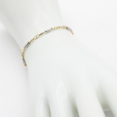 26966720a - Armband, GG/WG 585/000, Karabinerschl., L. ca. 19 cm