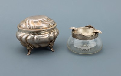 Image 26966762 - Konvolut Silber, best. aus: Deckeldose und Aschenbecher, deutsch, 800er Silber, um ...