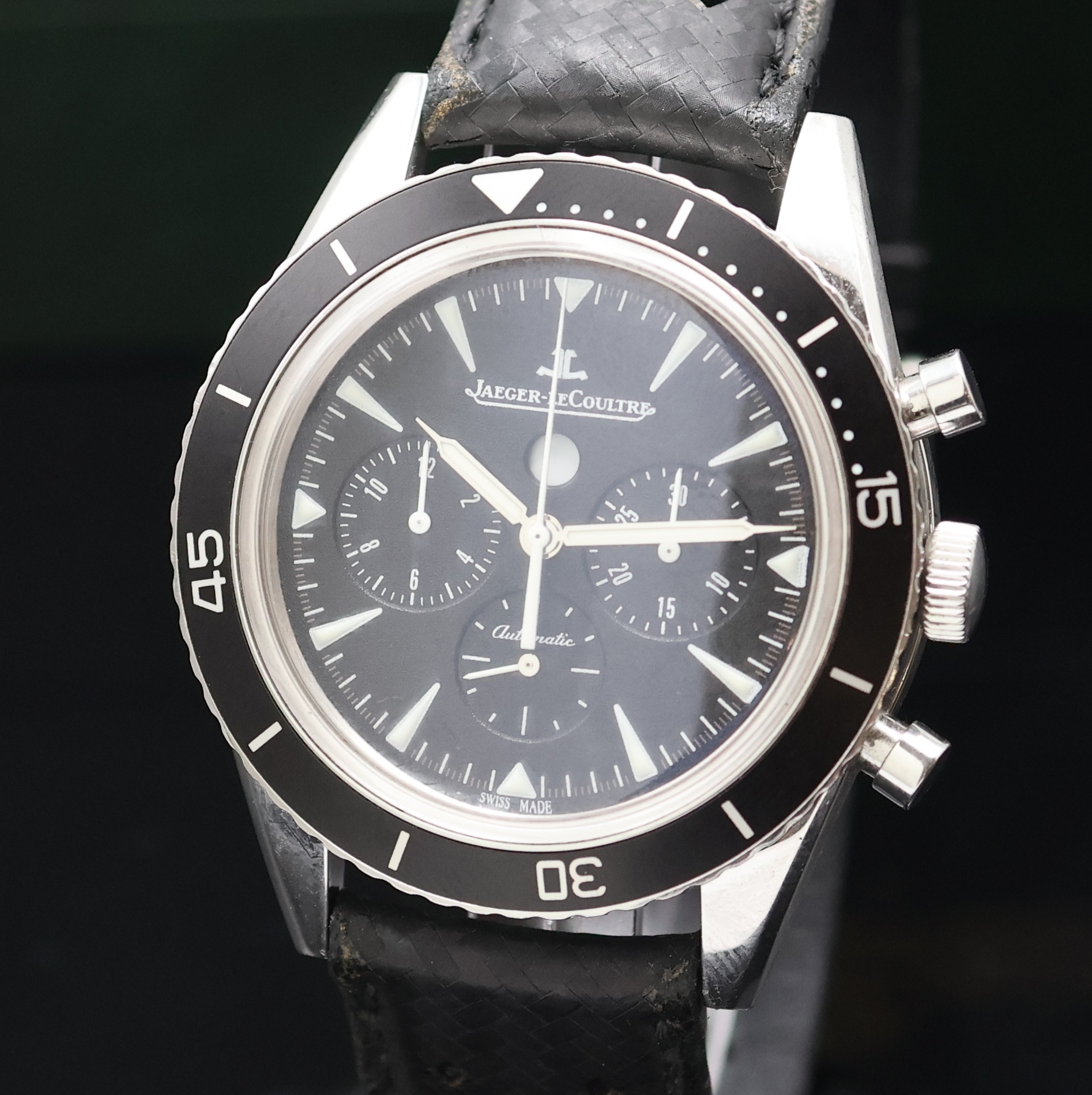 Detail a: Jaeger-LeCoultre Deep Sea Armband- Schaltradchronograph Referenz 135.8.C8, Schweiz um 2014, Automatik, Edelstahlgeh., Boden verschr., Lünette m. ...