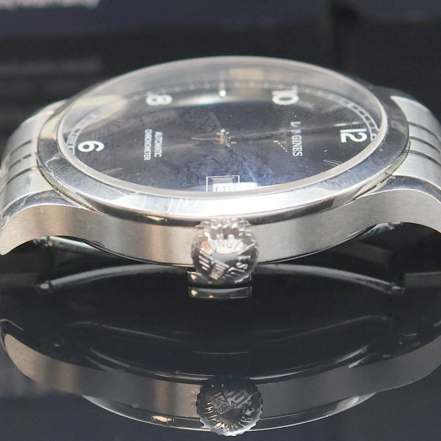 Detail c: LONGINES Record Chronometer Armbanduhr Referenz L2.820.4, Schweiz verk. lt. Pap. 06/2024, Automatik, beids. vergl. Edelstahlgeh. inkl. orig. ...