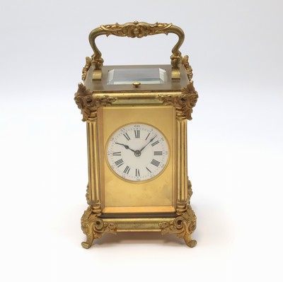 Image 26966821 - HENRI JACOT 8 Tage Reiseuhr mit Schlagwerk und Repetition, Frankreich um 1880, ...