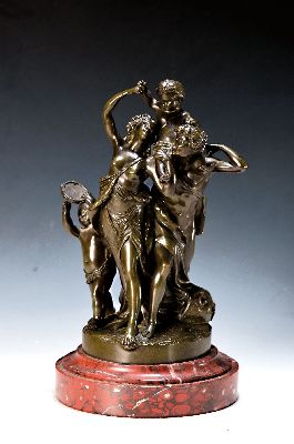 Image 26966867 - Nach Claude Michel Claudion (1738-1814), Bronzeskulptur, Triumph des Bacchus, signiert, ...