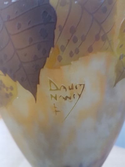 26966957f - Sehr große Doppelhenkelvase, ´Peuplier´, Daum Fréres, Nancy, um 1910, amphorenförmige ...