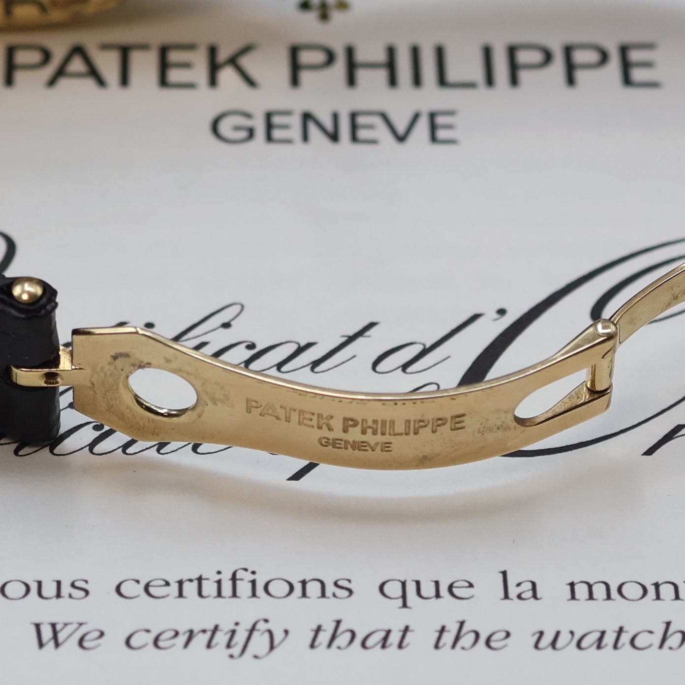 Detail c: PATEK PHILIPPE hochfeiner und seltener, astronomischer Jahreskalender in GG 750/000 Referenz 5146J-010, Automatik, beids. vergl., Boden verschr., ...
