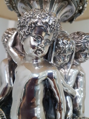 26967673g - Große Figurenlampe, wohl deutsch, um, 1900/20, schwerer Bronzeguß ...