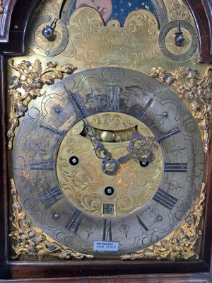 26967683b - Barockuhr mit Mondphase und Datum und sog. Wiener Schlag, Wenceslaus Wilfarth Prag, um ...