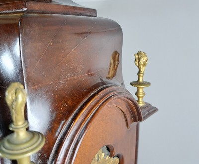 26967683g - Barockuhr mit Mondphase und Datum und sog. Wiener Schlag, Wenceslaus Wilfarth Prag, um ...
