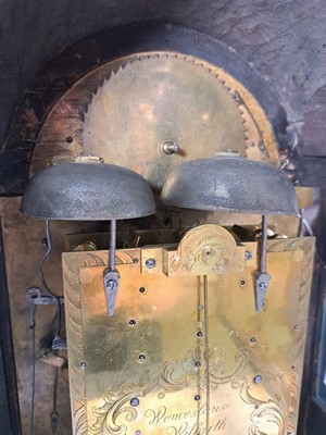 26967683o - Barockuhr mit Mondphase und Datum und sog. Wiener Schlag, Wenceslaus Wilfarth Prag, um ...
